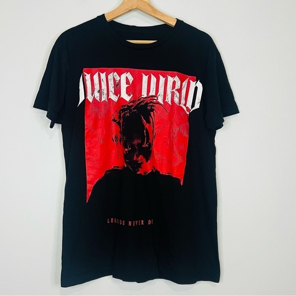 Juice Wrld Other - Juice Wrld Red Legends Never Die Graphic Tee Large